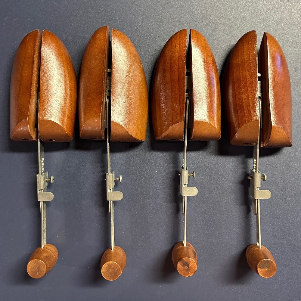 2 Pair Vintage Wooden Shoe Stretchers/Trees